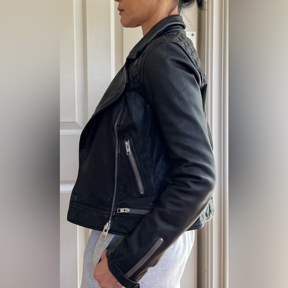 All-Saints Conroy Leather Biker (US4) - Picture 4 of 14